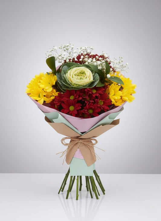 Ramo mixto de cosecha bañada por el sol